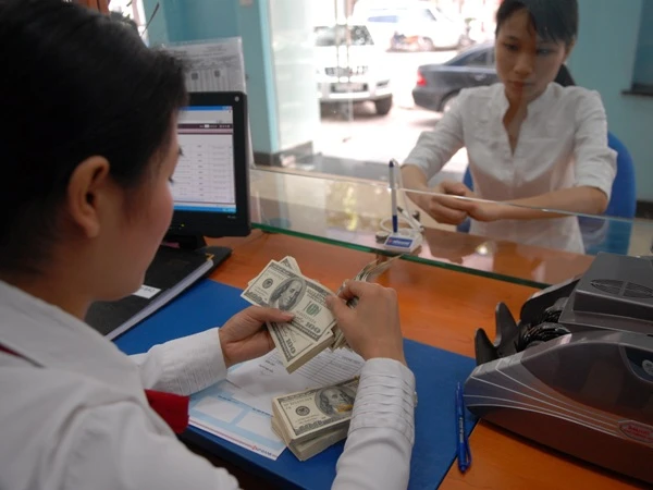 Tỷ giá tăng mạnh ngay từ những ngày đầu năm. (Ảnh: PV/Vietnam+)