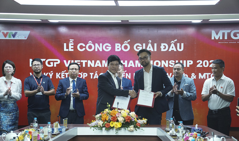 Hình ảnh lễ ký kết hợp tác chiến lược giữa VTVcab và MTGP diễn ra sáng ngày 23/11. (Ảnh: BTC)