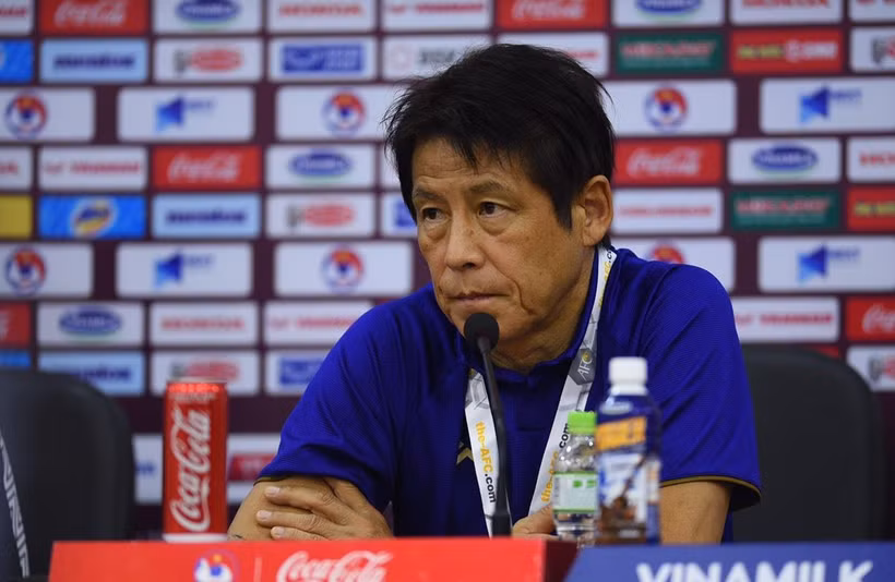 Huấn luyện viên Akira Nishino đánh giá cao bóng đá Việt Nam và thừa nhập áp lực ở trận đấu tới tại Mỹ Đình. (Ảnh: Nguyên An/Vietnam+)