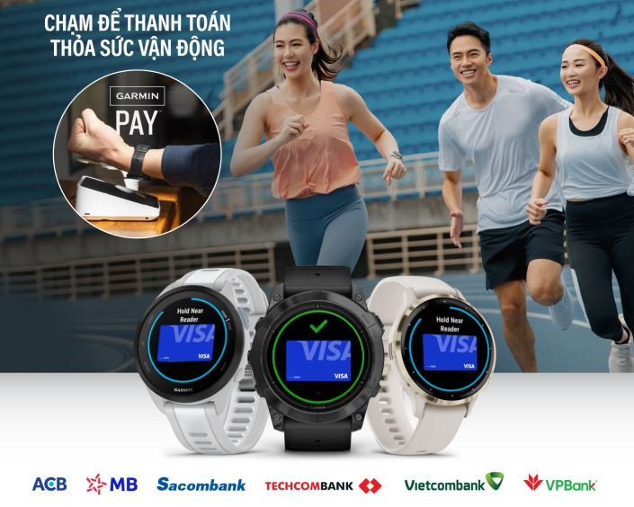 5 ngân hàng hợp tác với Garmin Pay mở rộng hệ sinh thái thanh toán một chạm. (Ảnh: Vietnam+)