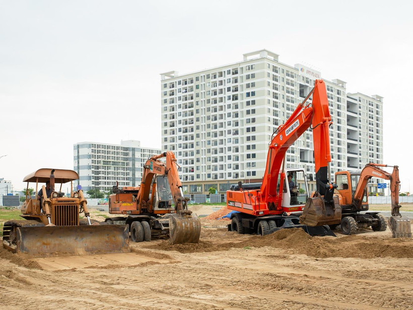 Công ty CP Đô thị FPT Đà Nẵng thuộc Tập đoàn FPT vừa khởi công xây dựng 5 dự án thuộc tổ hợp hạ tầng khu Đô thị tại phường Hòa Hải, quận Ngũ Hành Sơn, Thành phố Đà Nẵng. (Ảnh: Phan Phương/Vietnam+)