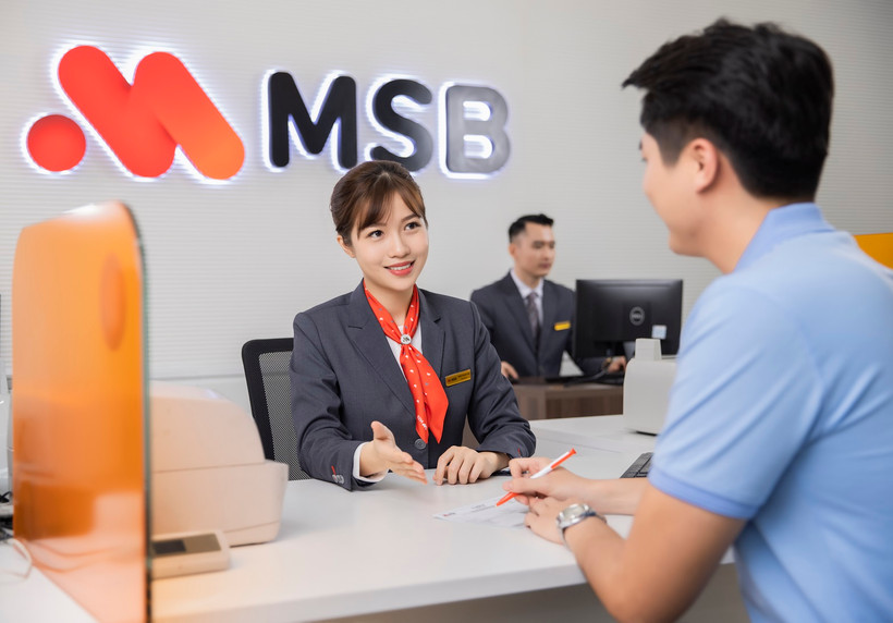 MSB chia cổ tức bằng cổ phiếu với tỷ lệ 30%, tăng vốn điều lệ lên 26.000 tỷ đồng. (Ảnh: Vietnam+)