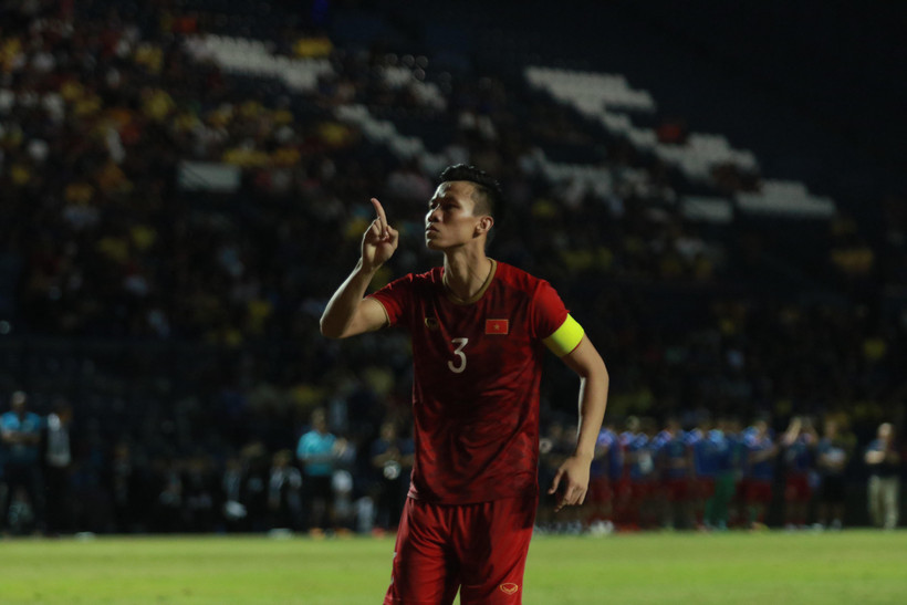 Việt Nam á quân King's Cup 2019, nhưng vẫn thăng tiến trên bảng xếp hạng FIFA. (Ảnh: Nguyên An/Vietnam+)