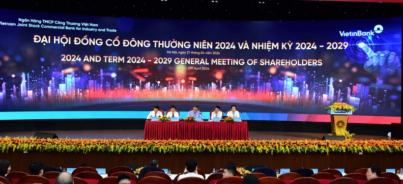VietinBank giữ lại lợi nhuận để tăng vốn thông qua chia cổ tức bằng cổ phiếu. (Ảnh: Vietnam+)