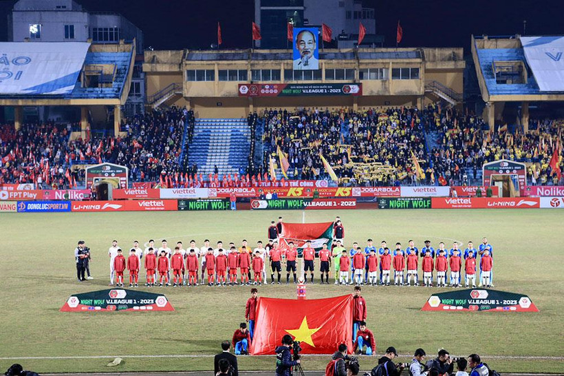 V-League 2023 thu hút lượng lớn khán giả và sự quan tâm sau 4 vòng đầu tiên. (Ảnh: VPF) 