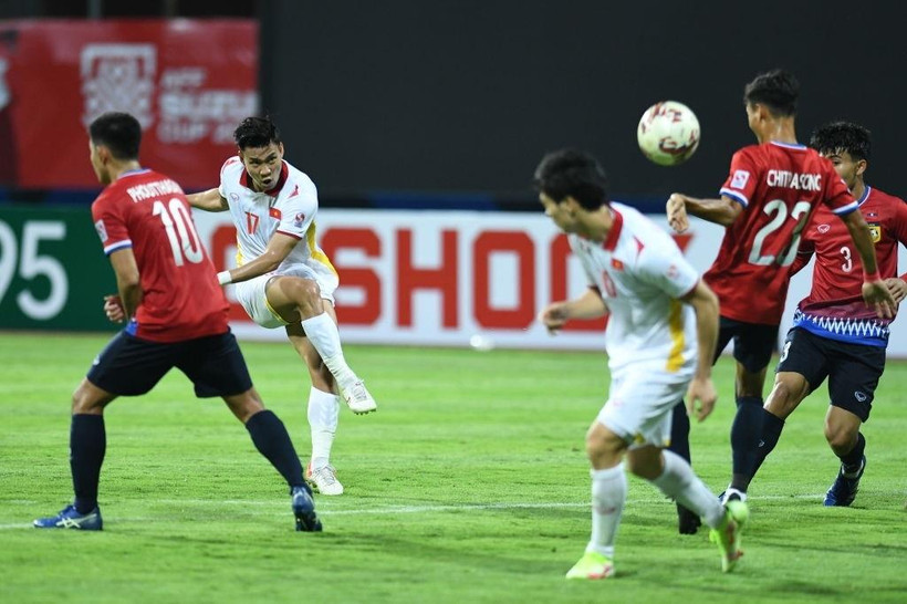 Đội tuyển Việt Nam thắng Lào với tỷ số 2-0 ở trận mở màn AFF Cup 2020. (Ảnh: Getty Images) 