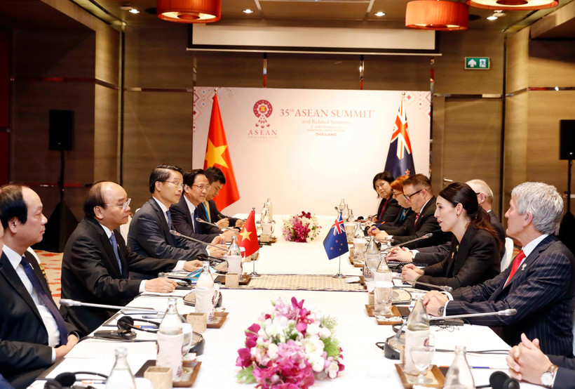 Quang cảnh buổi gặp. (Ảnh: Thống Nhất/TTXVN)