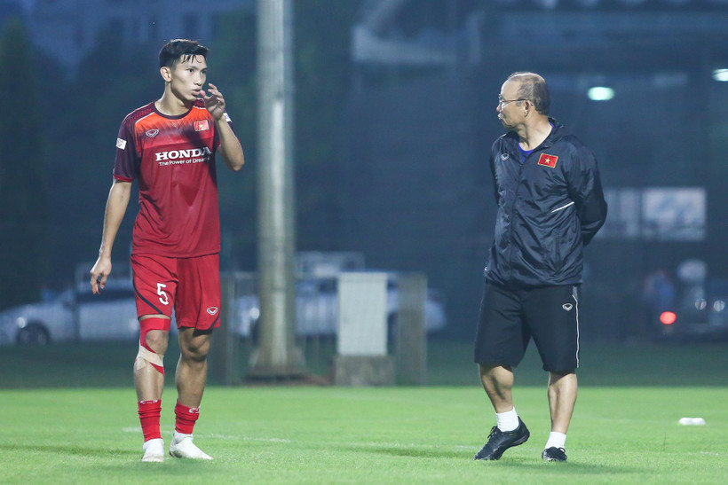 Đoàn Văn Hậu nhiều khả năng bị loại ở trận đấu gặp Saudi Arabia vào ngày 2/9 ở vòng loại cuối cùng World Cup. (Ảnh: Vietnam+)