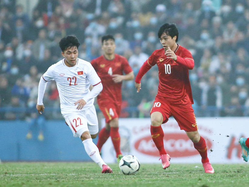 Đội tuyển Việt Nam đang thiếu tiền đạo giỏi. (Ảnh: Hiển Nguyễn/Vietnam+) 