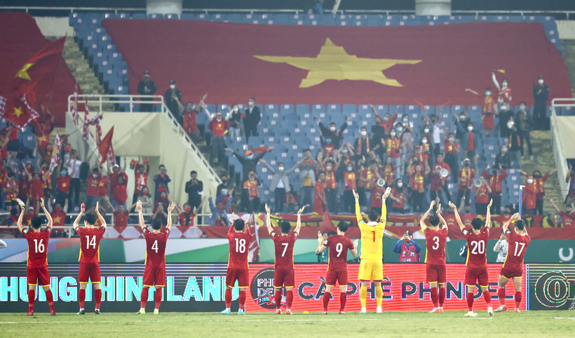 Đội tuyển Việt Nam phải bảo vệ chức vô địch AFF Cup. (Ảnh: PV/Vietnam+)