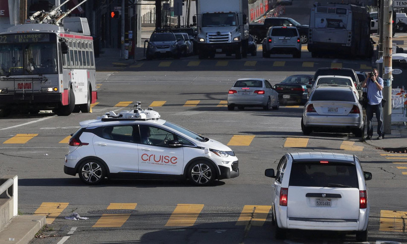 Một buổi thử xe tự lái. (Nguồn: Daily Mail)