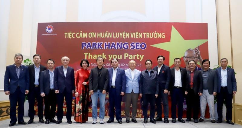 Hình ảnh bữa tiệc tri ân huấn luyện viên Park Hang-seo do VFF tổ chức. 