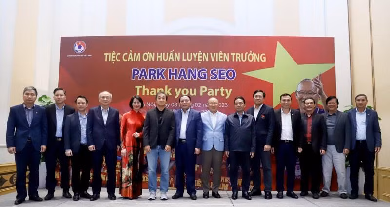Hình ảnh bữa tiệc tri ân huấn luyện viên Park Hang-seo do VFF tổ chức. 