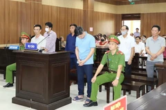 Các bị cáo tại phiên tòa. (Ảnh: TTXVN phát)