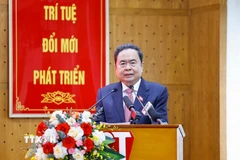 Chủ tịch Quốc hội Trần Thanh Mẫn phát biểu. (Ảnh: Doãn Tấn/TTXVN)