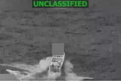 Một tàu mà Mỹ nghi buôn bán ma túy trên vùng biển phía Đông Thái Bình Dương. (Nguồn: Bộ Chỉ huy miền Nam nước Mỹ)