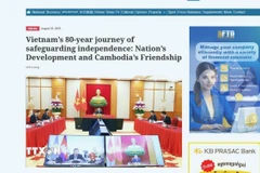 Bài viết đăng phát ngày 25/8/2025 trên tờ Khmer Times. (Ảnh: TTXVN phát)