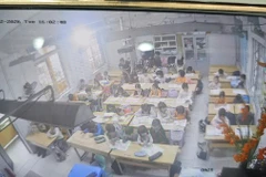 Hình ảnh lớp học tại buổi diễn ra sự việc.