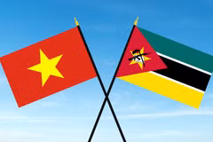 Quốc kỳ Việt Nam-Mozambique.