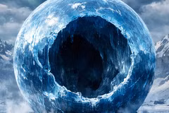 Hình minh họa "quả cầu khí dị thường ở Siberia" được đăng trên tạp chí Scientific American (Mỹ) số ra tháng 1 năm 2026. (Nguồn: Scientific American).