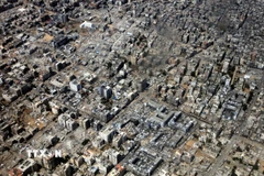 Cảnh tàn phá do xung đột tại Dải Gaza. (Ảnh: THX/TTXVN)