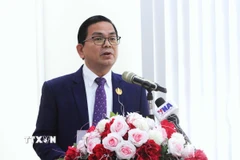 Tiến sỹ Kin Phea, Viện trưởng Viện Quan hệ quốc tế Campuchia, Viện Hàn lâm Hoàng gia Campuchia (RAC). (Ảnh: Hoàng Minh/TTXVN)