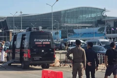 Cảnh sát Thái Lan tại Sân bay Phuket. (Nguồn: Bangkok Post)