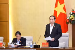 Chủ tịch Quốc hội Trần Thanh Mẫn phát biểu. (Ảnh: Doãn Tấn/TTXVN)