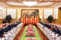 Tổng Bí thư, Chủ tịch nước Tô Lâm hội đàm với Tổng Bí thư, Chủ tịch nước Trung Quốc Tập Cận Bình. (Ảnh: Thống Nhất/TTXVN)