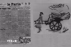 Năm 1921, để tập hợp các lực lượng cùng chí hướng, Nguyễn Ái Quốc cùng một số đồng chí châu Á có mặt ở Paris sáng lập Hội Liên hiệp thuộc địa, Hội ra tờ báo: ”Người cùng khổ” làm cơ quan ngôn luận của Hội. Nguyễn Ái Quốc vừa là chủ bút, vừa là phóng viên, vừa là người biên tập chính. Báo "Người cùng khổ," cơ quan ngôn luận của vô sản thuộc địa do Người sáng lập, làm chủ bút kiêm chủ nhiệm, phát hành trong những năm 1922 đến năm 1924, từ Paris kêu gọi và tổ chức các dân tộc bị áp bức vùng lên giải phóng. (Ảnh: Tư liệu TTXVN)