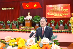 Chủ tịch Quốc hội Trần Thanh Mẫn phát biểu chỉ đạo. (Ảnh: Doãn Tấn/TTXVN)