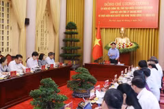 Chủ tịch nước Lương Cường phát biểu chỉ đạo. (Ảnh: Lâm Khánh/TTXVN)