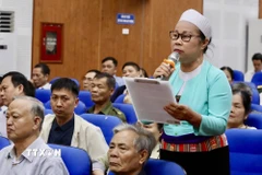 Cử tri bày tỏ kỳ vọng. (Ảnh: Vũ Hà/TTXVN)