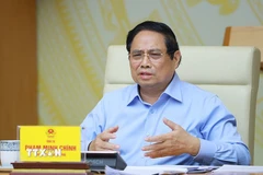 Quang cảnh buổi làm việc. (Ảnh: Dương Giang/TTXVN)