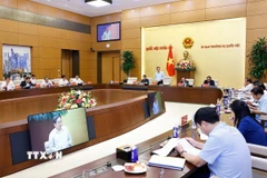 Chủ tịch Quốc hội Trần Thanh Mẫn phát biểu. (Ảnh: Doãn Tấn/TTXVN)