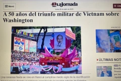 Nhật báo cánh tả lớn nhất Mexico La Jornada đăng bài viết. (Ảnh: Phương Lan/TTXVN)
