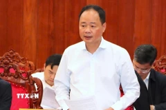 Ông Trần Hồng Thái, Ủy viên Trung ương Đảng, Phó Chủ tịch Thường trực Viện Hàn lâm Khoa học và Công nghệ Việt Nam điều hành hoạt động của Viện Hàn lâm Khoa học và Công nghệ Việt Nam. (Nguồn: TTXVN)