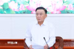 Ủy viên Bộ Chính trị, Thường trực Ban Bí thư Trần Cẩm Tú. (Ảnh: Phương Hoa/TTXVN)