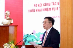 Ông Nguyễn Trọng Nghĩa, Ủy viên Bộ Chính trị, Bí thư Trung ương Đảng, Trưởng Ban Tuyên giáo và Dân vận Trung ương phát biểu chỉ đạo hội nghị. (Ảnh: Phương Hoa/TTXVN)