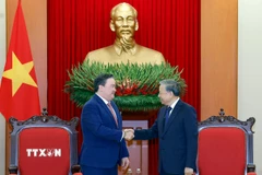 Tổng Bí thư Tô Lâm tiếp Đại sứ Hoa Kỳ tại Việt Nam Marc Evans Knapper. (Ảnh: Thống Nhất/TTXVN)