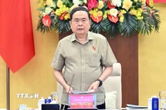 Chủ tịch Quốc hội Trần Thanh Mẫn phát biểu. (Ảnh: Doãn Tấn/TTXVN)