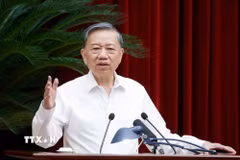 Tổng Bí thư, Chủ tịch nước Tô Lâm phát biểu tại cuộc gặp mặt cán bộ quy hoạch diện Bộ Chính trị quản lý. (Ảnh: Thống Nhất/TTXVN)