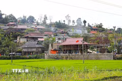 Bản làng xã Mường Phăng. (Ảnh: Phan Quân/TTXVN)