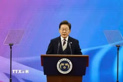 Tân Tổng thống Hàn Quốc Lee Jae-myung. (Ảnh: THX/TTXVN)