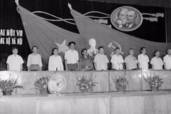 Quang cảnh lễ khai mạc Đại hội đảng bộ thành phố Hà Nội lần thứ 7, ngày 25/5/1977. (Ảnh: Xuân Lâm/TTXVN)