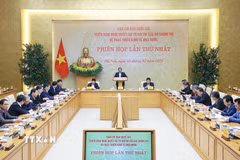 Thủ tướng Phạm Minh Chính chủ trì Phiên họp lần thứ nhất của Ban Chỉ đạo về phát triển kinh tế nhà nước. (Ảnh: Dương Giang/TTXVN)