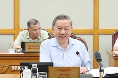 Tổng Bí thư Tô Lâm phát biểu. (Ảnh: Thống Nhất/TTXVN)