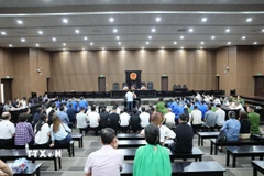 Quang cảnh phiên tòa. (Ảnh: Vũ Quang/TTXVN)