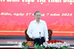 Tổng Bí thư Tô Lâm phát biểu. (Ảnh: Thống Nhất/TTXVN)