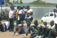 Vòng sơ tuyển cho đợt tuyển quân 2025-2026 diễn ra tại Sân vận động El-Wak ở thủ đô Accra. (Nguồn: BBC)